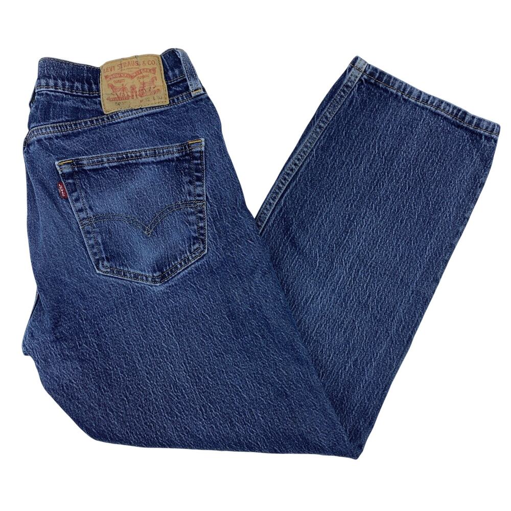 Levi’s 505 Regular Straight Jeans Mens 32x30 Medium Stonewash Denim